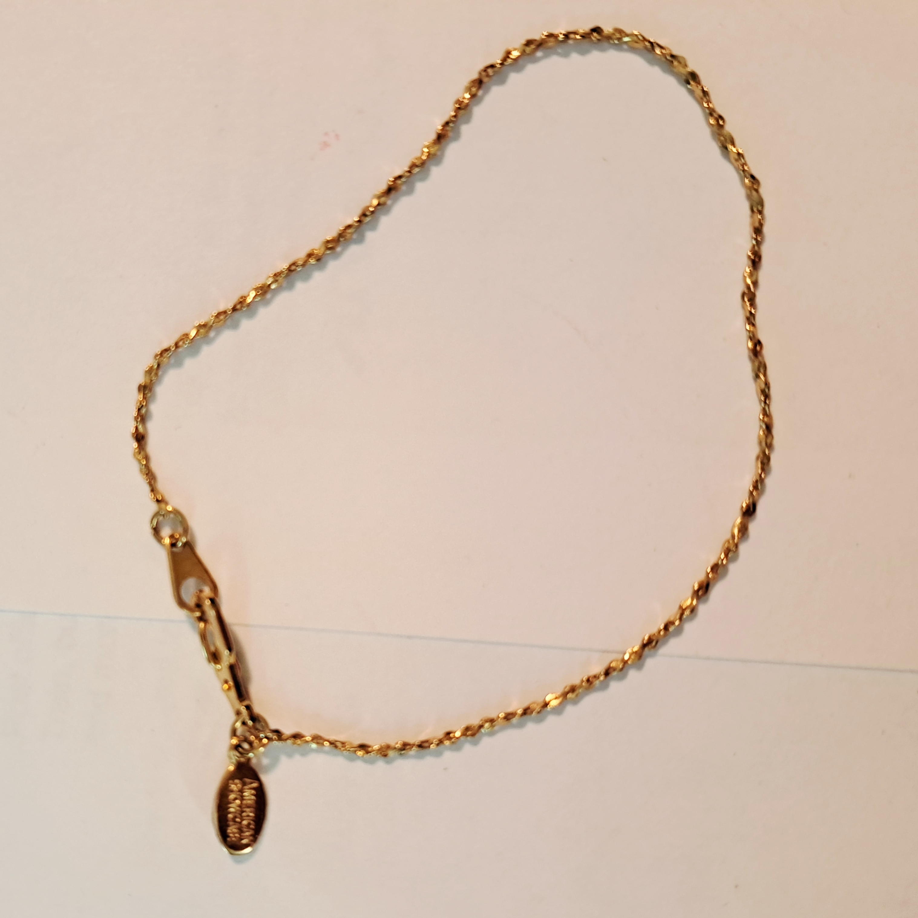 Twisted Gold Chain Bracelet
